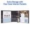 Avery Heavy-Duty View 3 Ring Binder, 4 Inch One Touch EZD Rings, 780-Sheet Capacity, 4.5 Inch Wide Spine, Customizable Clear Cover and Spine, 1 Black Binder (79604)